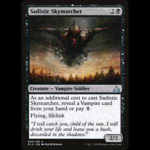 MTG Sadistic Skymarcher Rivals of Ixalan rix#85