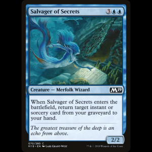 MTG Salvager of Secrets Core Set 2019 m19#70