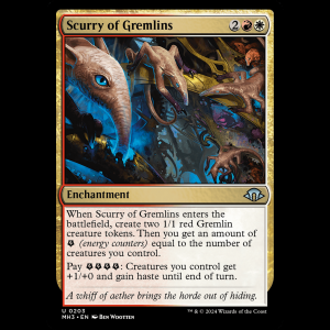 MTG Scurry of Gremlins Modern Horizons 3 mh3#203
