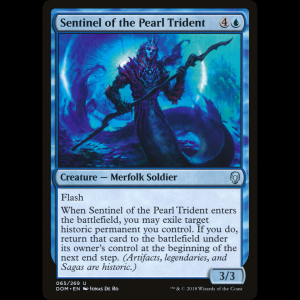MTG Sentinel of the Pearl Trident Dominaria dom#65