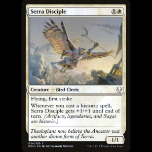 MTG Serra Disciple Dominaria dom#34