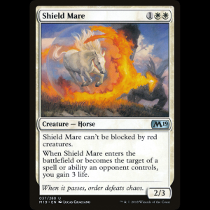 MTG Corcel de la protección (Shield Mare) Core Set 2019 m19#37