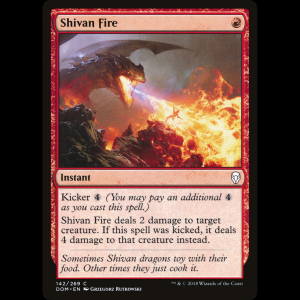 MTG Shivan Fire Dominaria dom#142