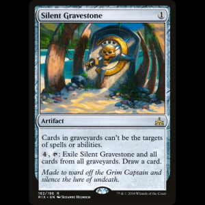 MTG Silent Gravestone Rivals of Ixalan rix#182