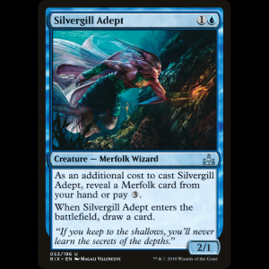 MTG Silvergill Adept Rivals of Ixalan  rix#53