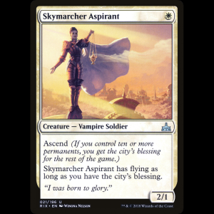 MTG Skymarcher Aspirant Rivals of Ixalan rix#21