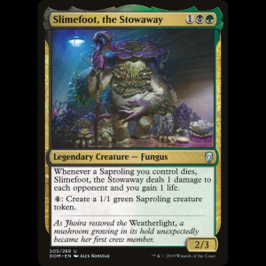 MTG Pies de Fango, el polizón (Slimefoot, the Stowaway) Dominaria dom#205