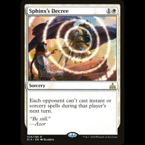 MTG Sphinx's Decree Rivals of Ixalan rix#24