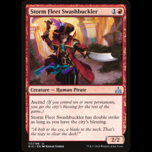 MTG Storm Fleet Swashbuckler Rivals of Ixalan rix#117