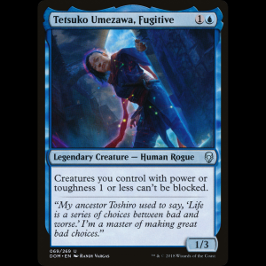 MTG Tetsuko Umezawa, fugitiva (Tetsuko Umezawa, Fugitive) Dominaria dom#69