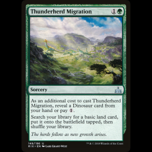 MTG Thunderherd Migration Rivals of Ixalan rix#149