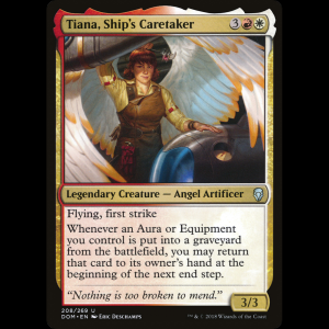 MTG Tiana, Ship's Caretaker Dominaria dom#208