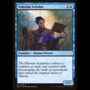 MTG Tolarian Scholar Dominaria dom#71