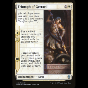 MTG Triunfo de Gerrard (Triumph of Gerrard) Dominaria dom#38