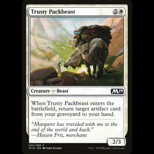 MTG Trusty Packbeast Core Set 2019 m19#41