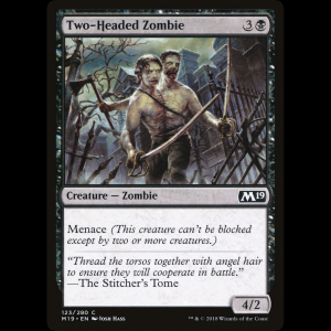 MTG Two-Headed Zombie Core Set 2019 m19#123