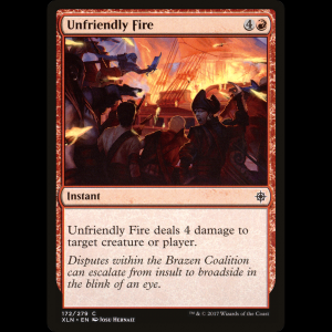 MTG Unfriendly Fire Ixalan xln#172