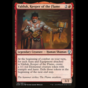 MTG Valduk, Keeper of the Flame Dominaria dom#148