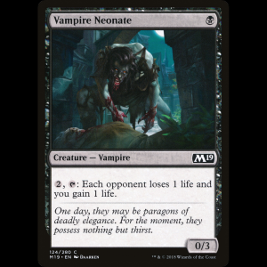 MTG Vampire Neonate Core Set 2019 m19#124