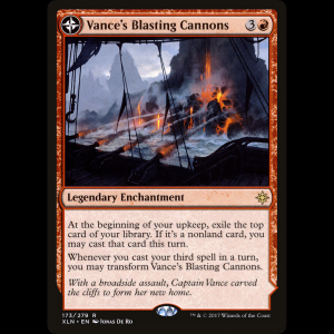 MTG Vance's Blasting Cannons // Spitfire Bastion Ixalan xln#173