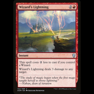 MTG Rayo del hechicero (Wizard's Lightning) Dominaria dom#152