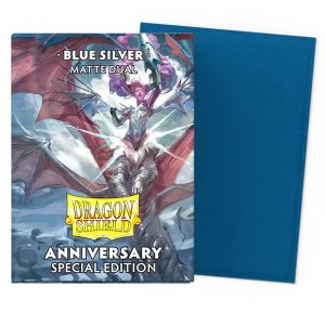 Dragon Shield Blue Silver Dual Matte 100 Sleeves