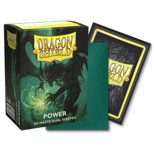 Dragon Shield Green/Power Dual Matte 100 Sleeves