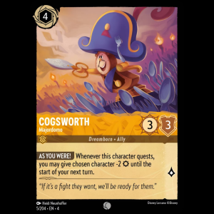 Lorcana Cogsworth - Majordomo - Ursula's Return