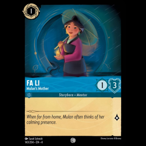 Lorcana Fa Li - Mulan’s Mother - Ursula's Return - FOIL 4#143