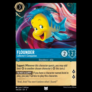 Lorcana Flounder - Collector’s Companion - Ursula's Return 4#144