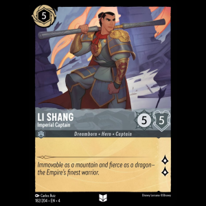 Lorcana Li Shang - Imperial Captain - Ursula's Return 4#182