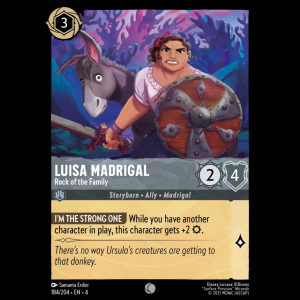 Lorcana Luisa Madrigal - Rock of the Family - Ursula's Return 4#184