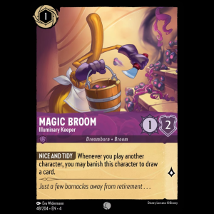 Lorcana Magic Broom - Illuminary Keeper - Ursula's Return - FOIL 4#48