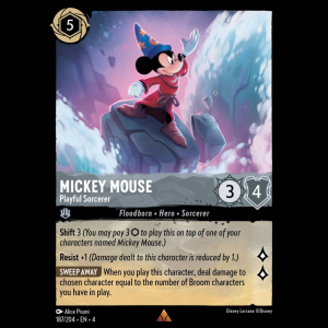 Lorcana Mickey Mouse - Playful Sorcerer - Ursula's Return 4#187