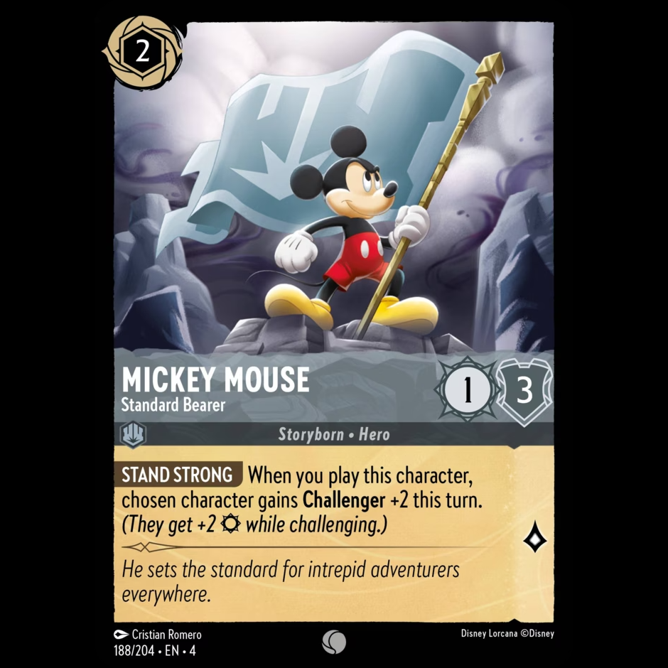 ロルカナ Lorcana Mickey Mouse D23 プロモ 4サイン入り