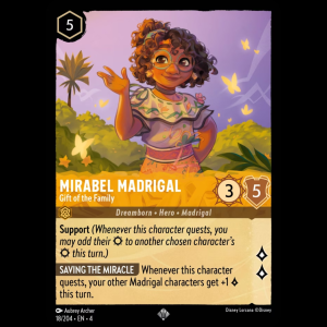 Lorcana Mirabel Madrigal - Gift of the Family - Ursula's Return 4#18