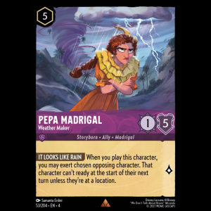 Lorcana Pepa Madrigal - Weather Maker - Ursula's Return 4#53