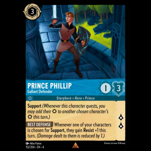 Lorcana Prince Phillip - Gallant Defender - Ursula's Return 4#152