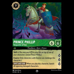 Lorcana Prince Phillip - Vanquisher of Foes - Ursula's Return 4#87