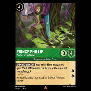 Lorcana Prince Phillip - Warden of the Woods - Ursula's Return 4#88