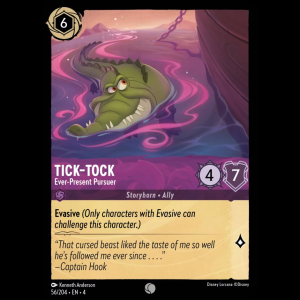 Lorcana Tick-Tock - Ever-Present Pursuer - Ursula's Return - FOIL 4#56