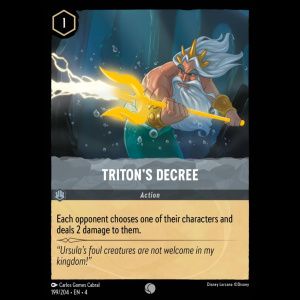 Lorcana Triton's Decree - Ursula's Return - FOIL 4#199