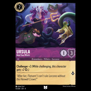 Lorcana Ursula - Mad Sea Witch - Ursula's Return 4#57