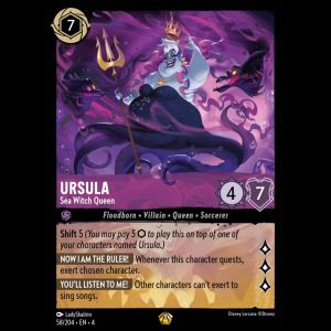 Lorcana Ursula - Sea Witch Queen - Ursula's Return 4#58