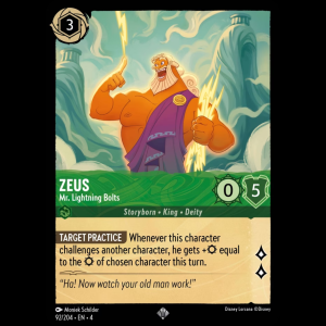 Lorcana Zeus - Mr. Lightning Bolts - Ursula's Return 4#92