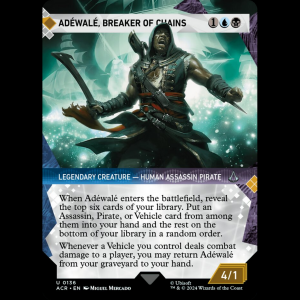 MTG Adéwalé, Breaker of Chains Assassin's Creed  acr#136