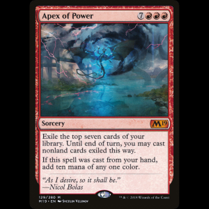 MTG Cúspide del poder (Apex of Power) Core Set 2019 m19#129