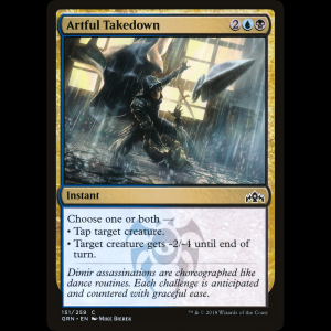 MTG Reducir con estilo (Artful Takedown) Guilds of Ravnica grn#151