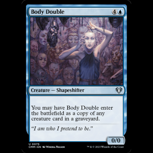 MTG Body Double Commander Masters cmm#75