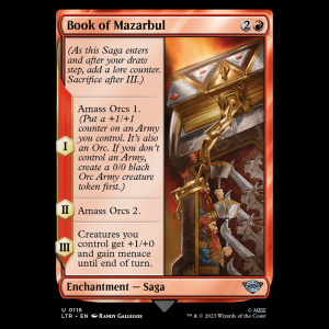 MTG Book of Mazarbul The Lord of the Rings: Tales of Middle-earth ltr#116